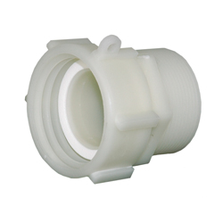 Adapter for Sch&uuml;tz-container - plast - innvendig gjenge S 60 x 6 - utvendig gjenge G 2"